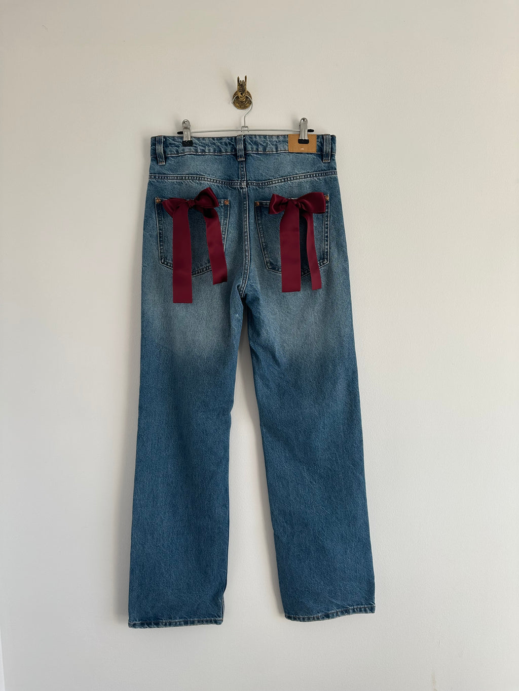 Bow jeans bordeaux