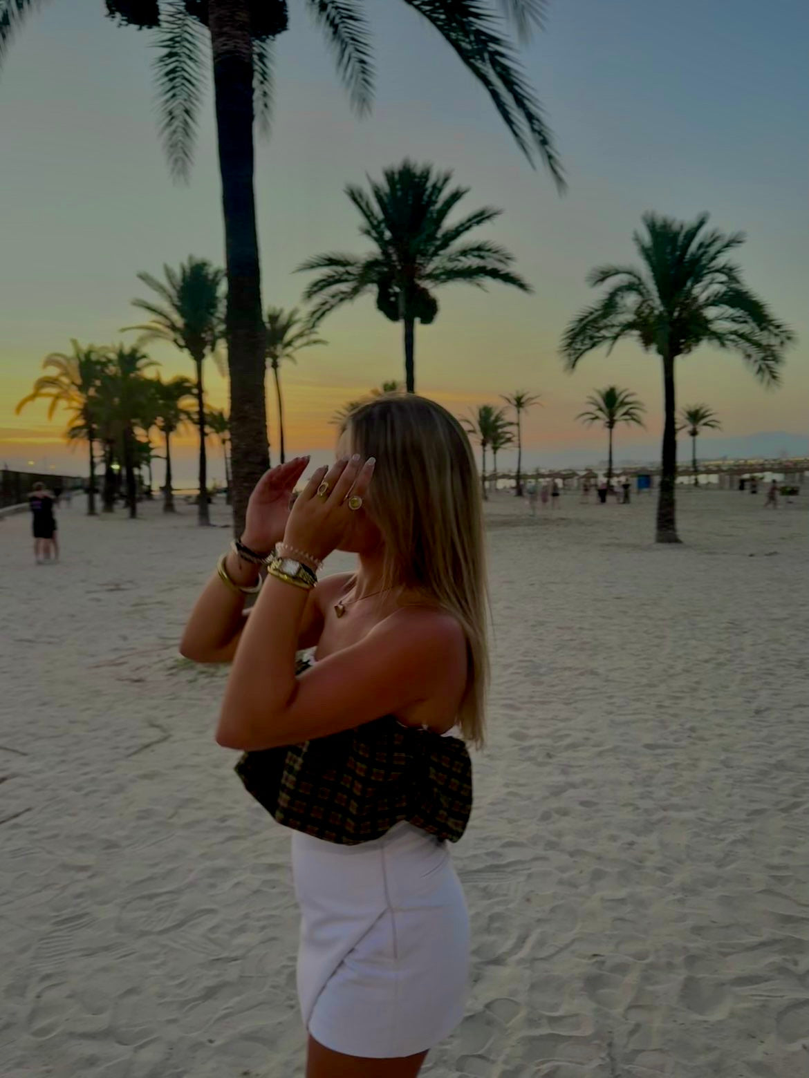 Globo top geruit