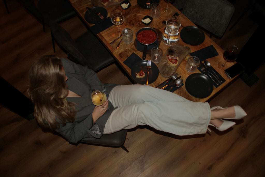 Blazer met open rug grijs