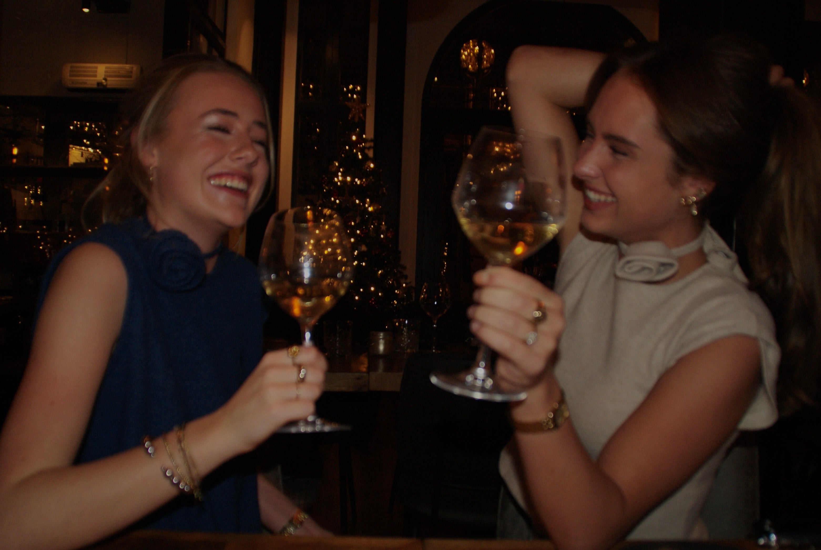 Wollen top met roos blauw