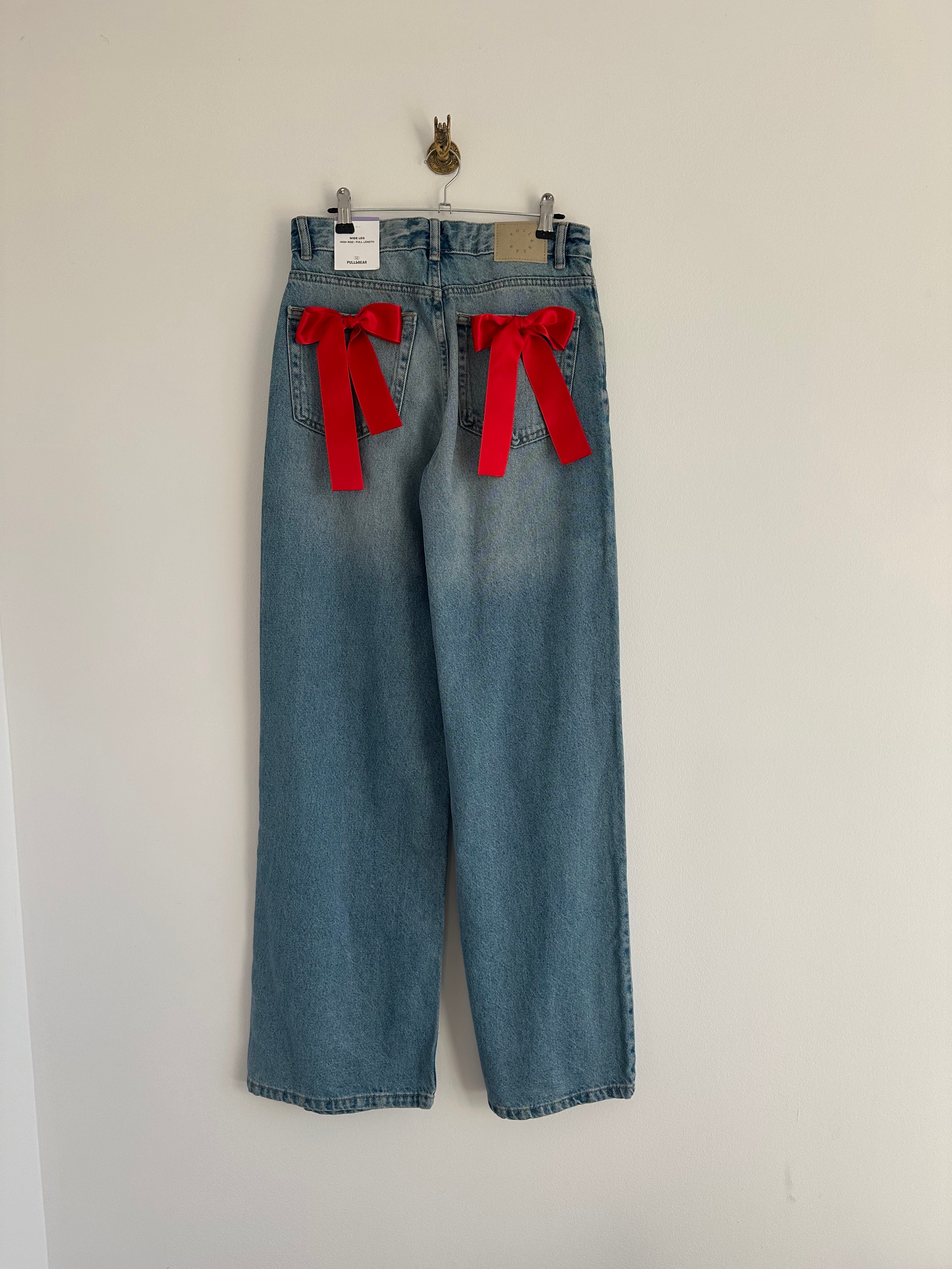 Bow jeans rood
