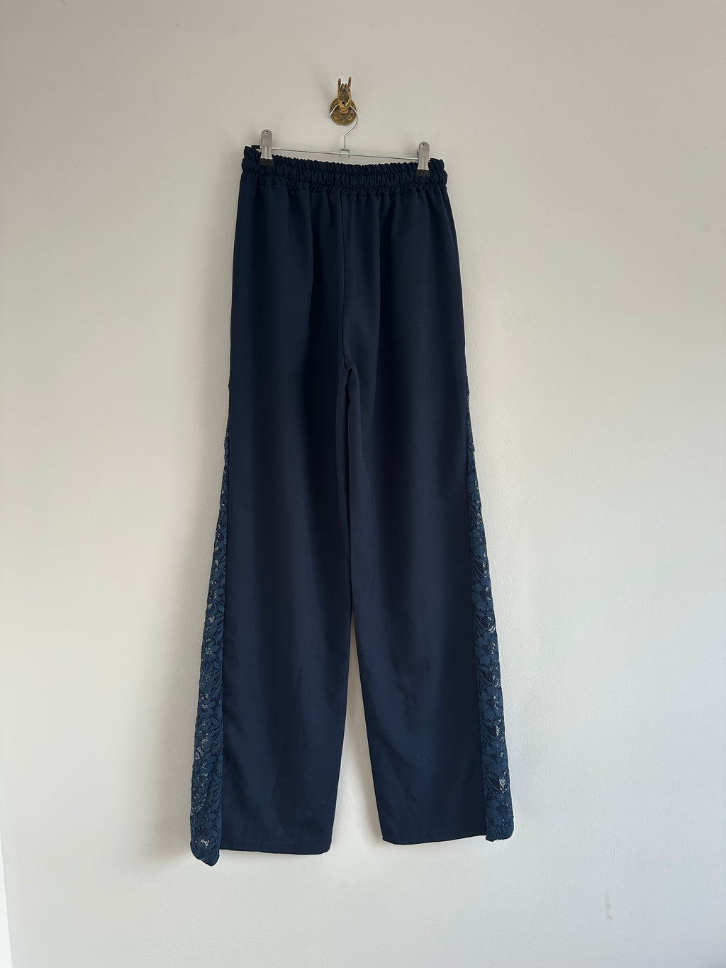 Lace pantalon donkerblauw