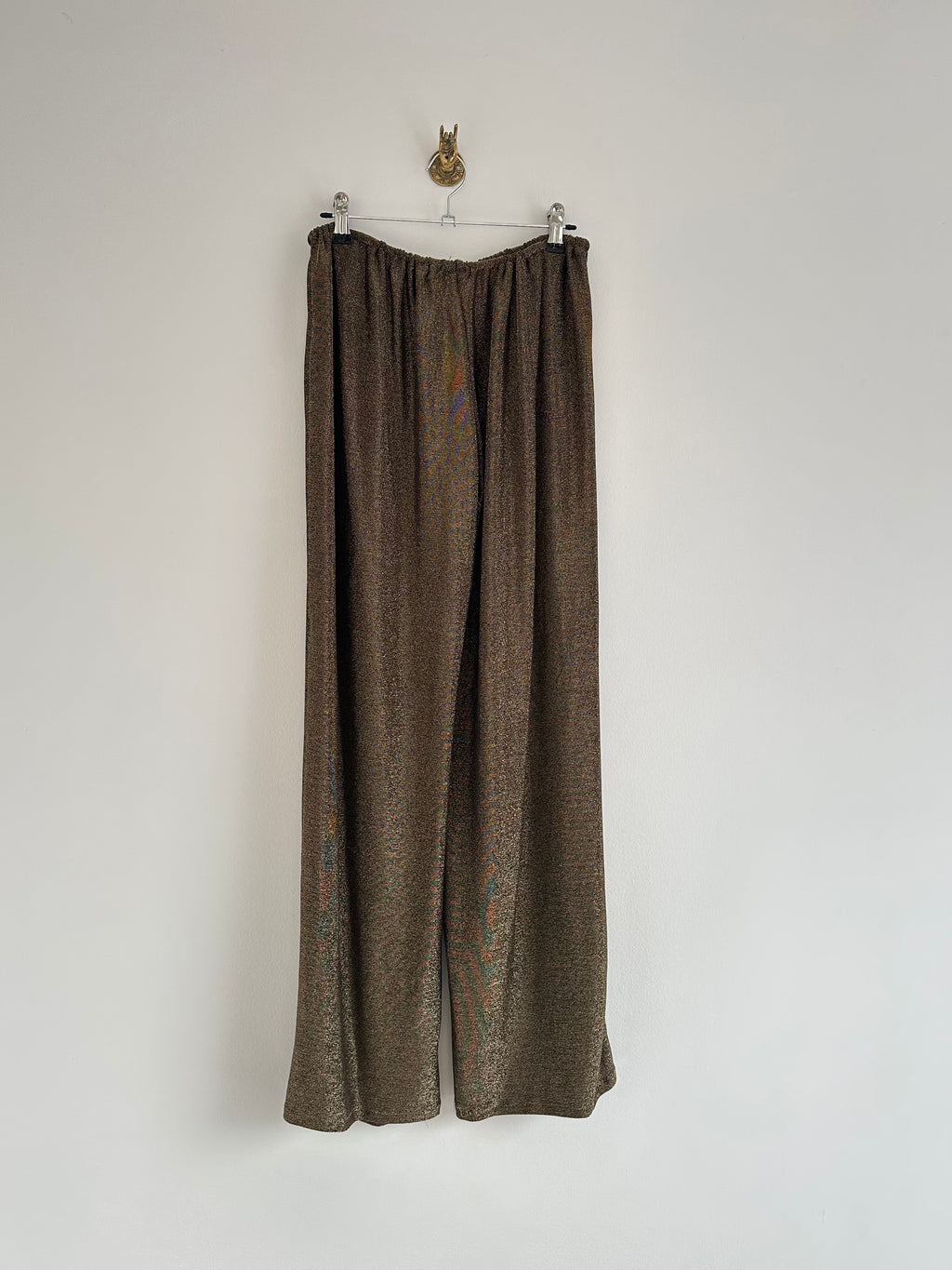 Glitter pantalon goud