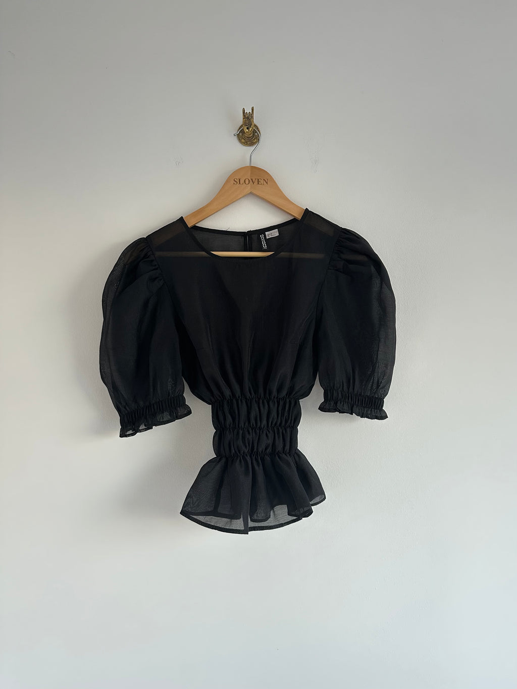 Doorzichtige top elastiek