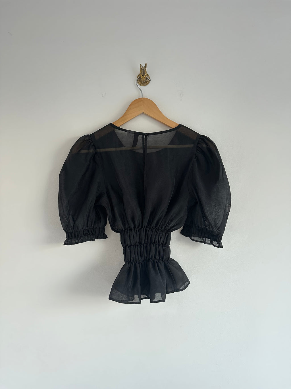 Doorzichtige top elastiek